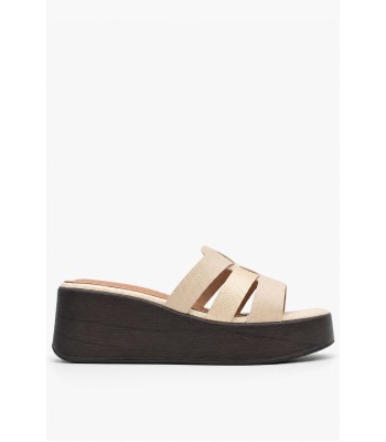 Μπεζ flatform με φάσες