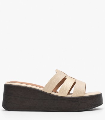 Μπεζ flatform με φάσες