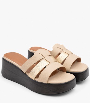 Μπεζ flatform με φάσες