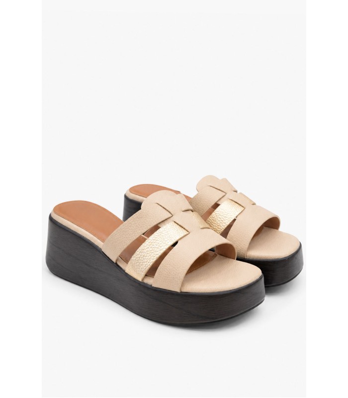 Μπεζ flatform με φάσες
