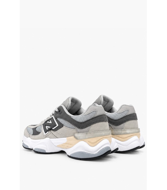 Γκρι chunky sneakers με mesh και suede λεπτομέρειες