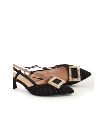 Μαύρες  slingback γόβες 