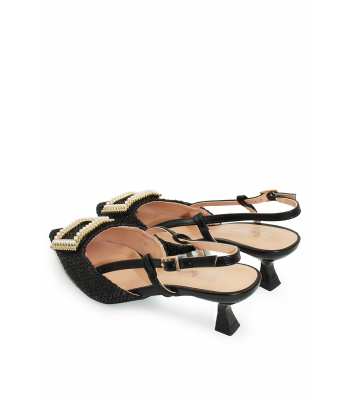 Μαύρες  slingback γόβες 