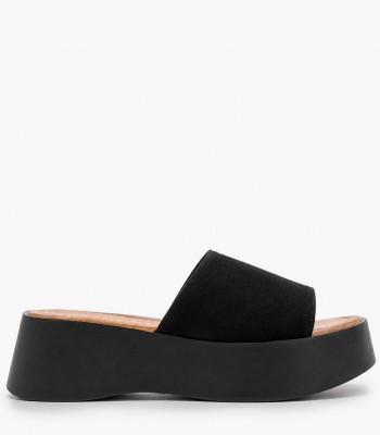 Μαύρο flatform με ανατομικό πάτο