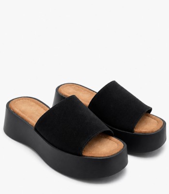Μαύρο flatform με ανατομικό πάτο