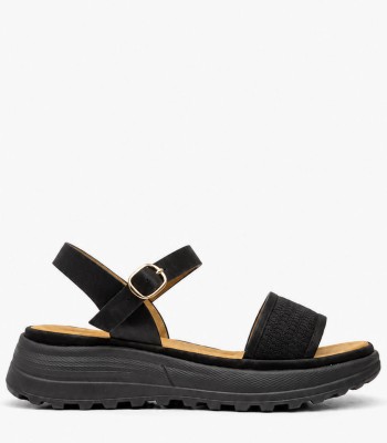 Μαύρο flatform με ανατομικό πάτο