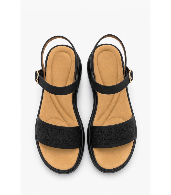 Μαύρο flatform με ανατομικό πάτο