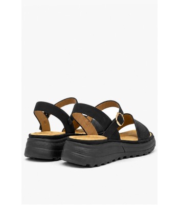 Μαύρο flatform με ανατομικό πάτο