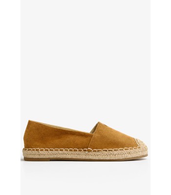 Κάμελ εσπαντρίγιες slip-on με ψάθινη σόλα