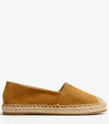 Κάμελ εσπαντρίγιες slip-on με ψάθινη σόλα
