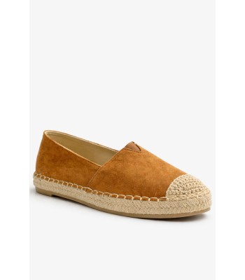 Κάμελ εσπαντρίγιες slip-on με ψάθινη σόλα