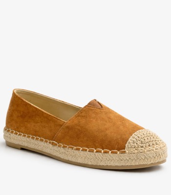 Κάμελ εσπαντρίγιες slip-on με ψάθινη σόλα