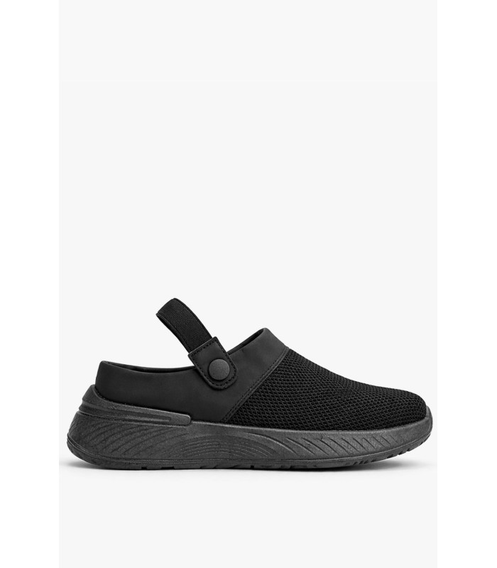 Μαύρο mule sneaker με mesh και ανατομική σόλα