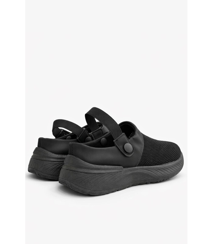 Μαύρο mule sneaker με mesh και ανατομική σόλα