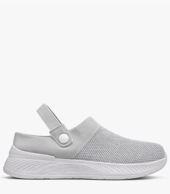 Γκρι mule sneaker με mesh και ανατομική σόλα