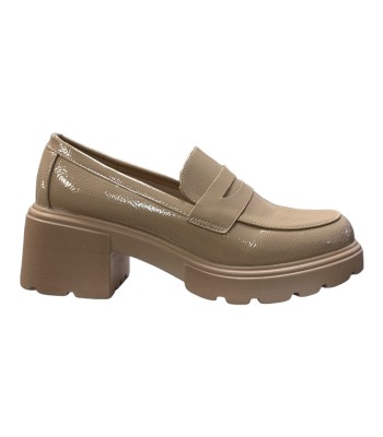 Μπεζ Γυναικεία λουστρίνι Loafers