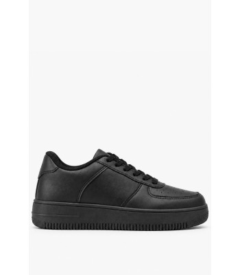 Μαύρα sneakers με χοντρή σόλα