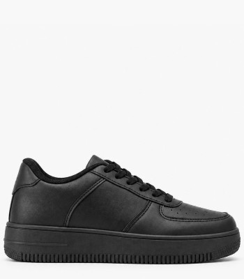Μαύρα sneakers με χοντρή σόλα