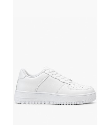 Λευκά sneakers με χοντρή σόλα