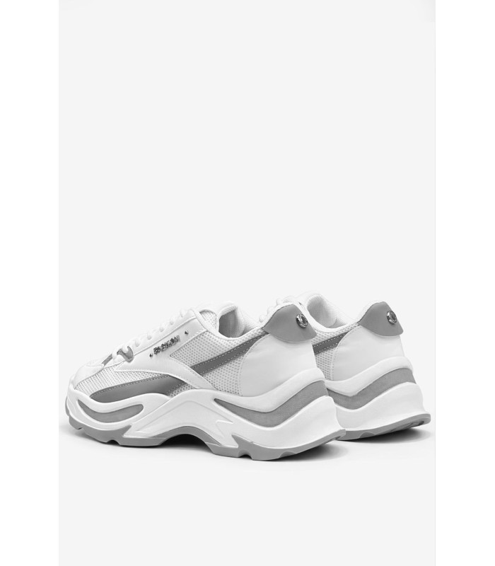 Λευκό mesh sneaker με chunky σόλα