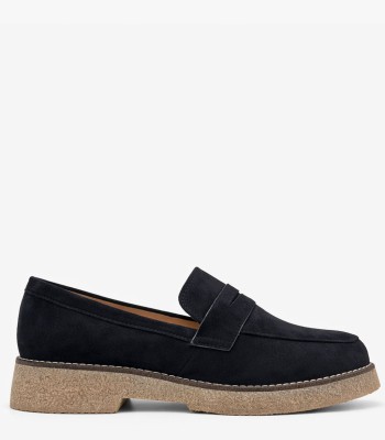Μαύρο loafer με κρεπ σόλα