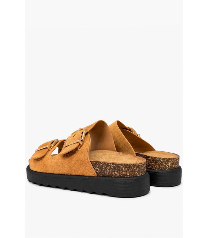 Κάμελ flatform με διπλές αγκράφες και ανατομικό πάτημα