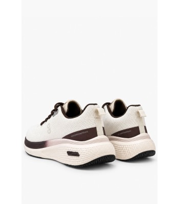 Μπεζ αθλητικά sneakers με καφέ λεπτομέρειες