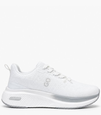 Λευκά αθλητικά sneakers με γκρι λεπτομέρειες