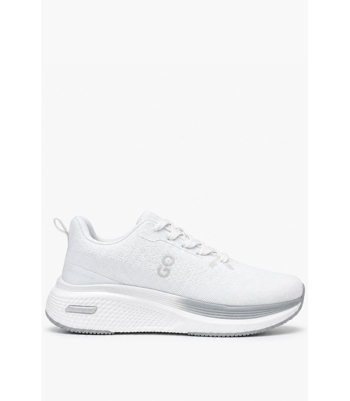 Λευκά αθλητικά sneakers με γκρι λεπτομέρειες