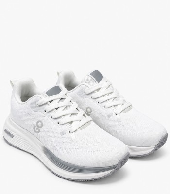 Λευκά αθλητικά sneakers με γκρι λεπτομέρειες