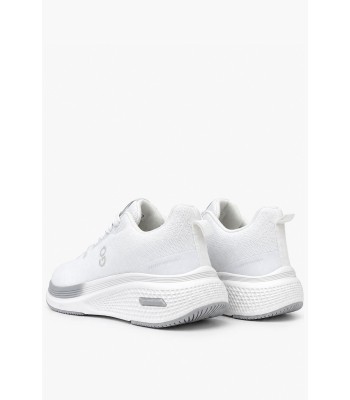 Λευκά αθλητικά sneakers με γκρι λεπτομέρειες
