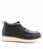 Ανδρικά μπλέ σκαρπίνια με λευκή σόλα
