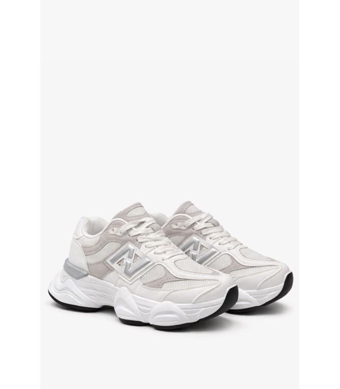 Γυναικείο chunky sneaker λευκό με γκρι λεπτομέρειες