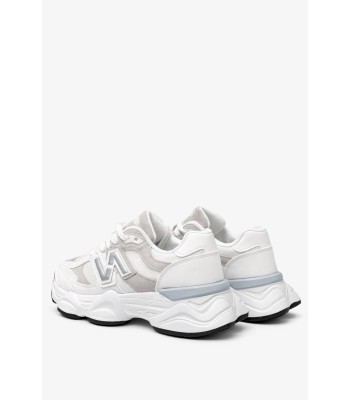 Γυναικείο chunky sneaker λευκό με γκρι λεπτομέρειες