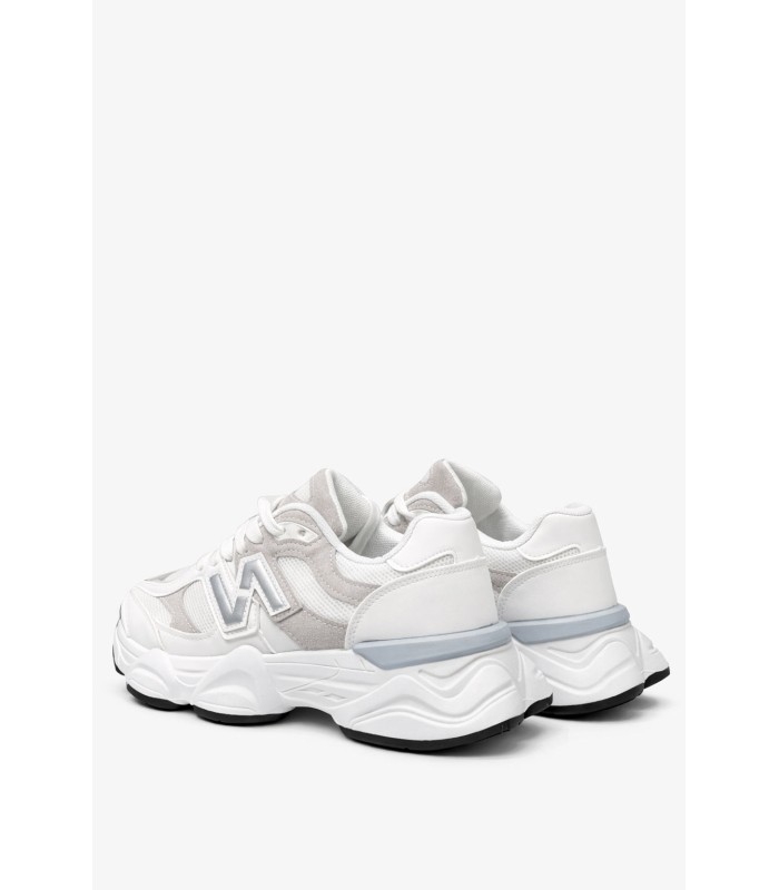Γυναικείο chunky sneaker λευκό με γκρι λεπτομέρειες