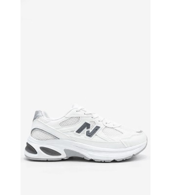 Λευκό sneaker chunky με γκρι λεπτομέρειες