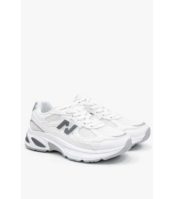 Λευκό sneaker chunky με γκρι λεπτομέρειες