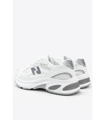 Λευκό sneaker chunky με γκρι λεπτομέρειες