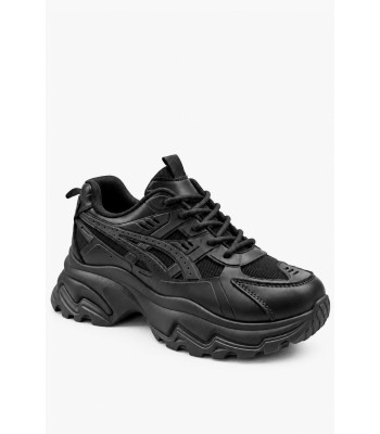 Μα΄υρο γυναικείο chunky sneaker