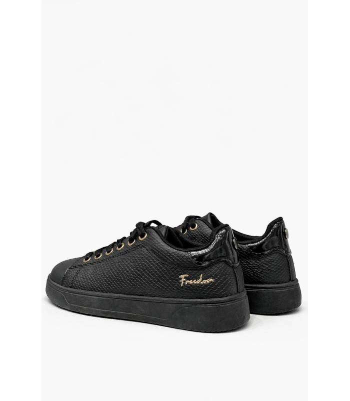 Μαύρο sneaker με χρυσές λεπτομέρειες