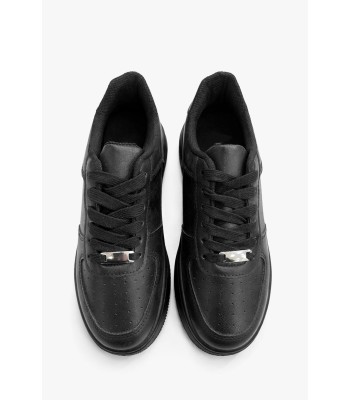 Μαύρο sneaker με χοντρή σόλα