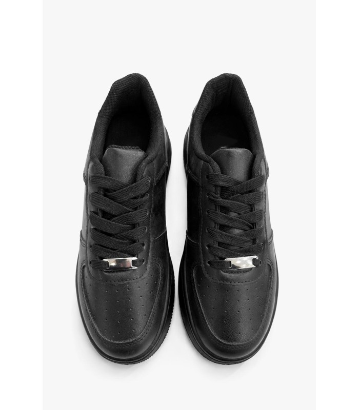 Μαύρο sneaker με χοντρή σόλα