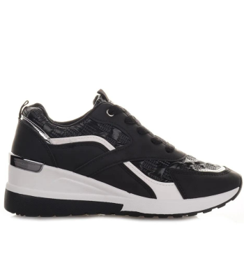 Μαύρα Sneakers με υπερυψωμένη σόλα 