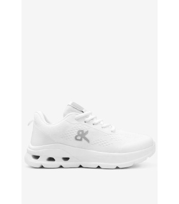 Λευκό υφασμάτινο sneaker με αερόσολα