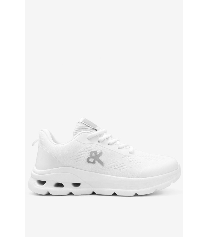 Λευκό υφασμάτινο sneaker με αερόσολα