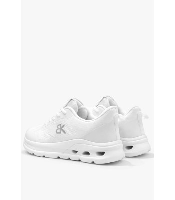 Λευκό υφασμάτινο sneaker με αερόσολα