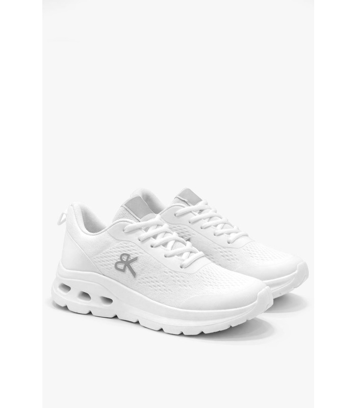 Λευκό υφασμάτινο sneaker με αερόσολα