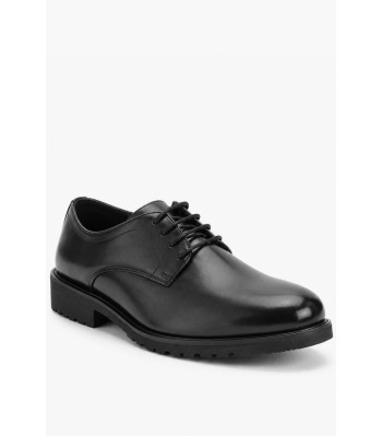 Μαύρα ανδρικά παπούτσια formal με chunky σόλα