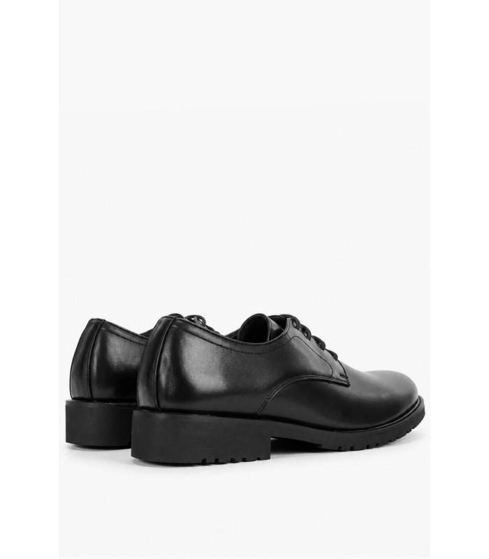 Μαύρα ανδρικά παπούτσια formal με chunky σόλα