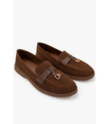 Κάμελ loafer με διάτρητο σχέδιο